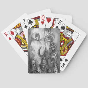 Jeu De Cartes HALLOWEEN MONSTERS / ORK WAR Imaginaire noir blanc