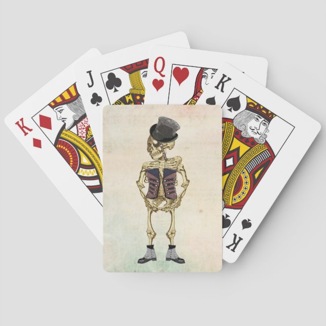 Jeu De Cartes Halloween Squelette Classique Jouer Cartes (dos)
