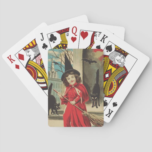 Jeu De Cartes Halloween vintage (dos)