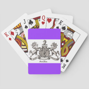 JEU DE CARTES HAMILTON FAMILY CREST - PLAYING CARDS