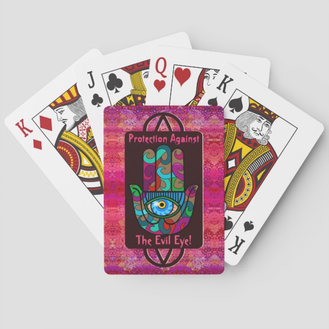 Jeu De Cartes Hamsa Protection Contre Le Mal Oeil (dos)