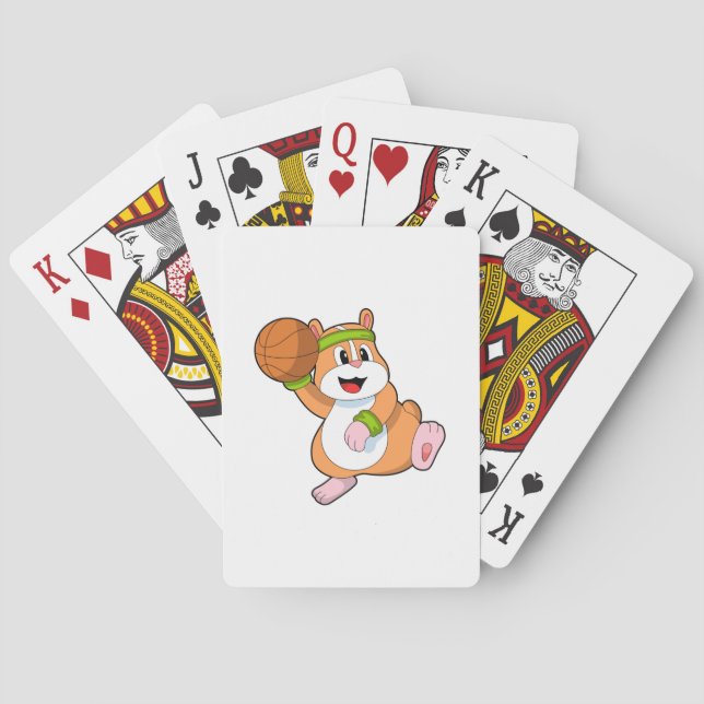 Jeu De Cartes Hamster as Basketball player (dos)