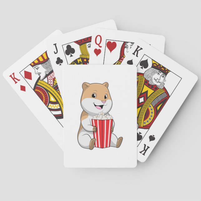 Jeu De Cartes Hamster au cône de Popcorn (dos)