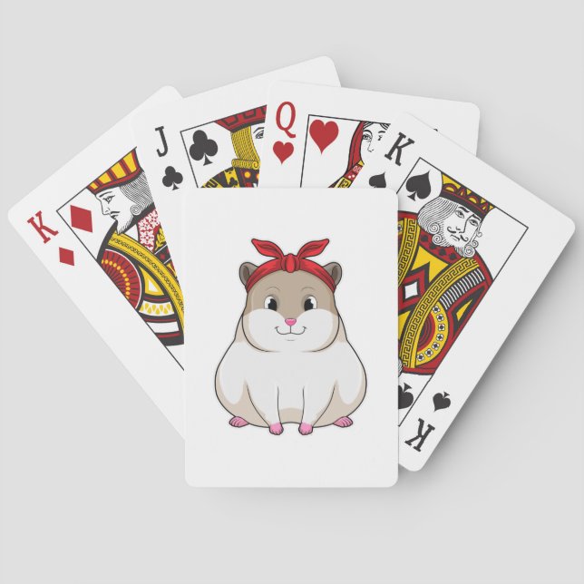 Jeu De Cartes Hamster avec Bandana (dos)