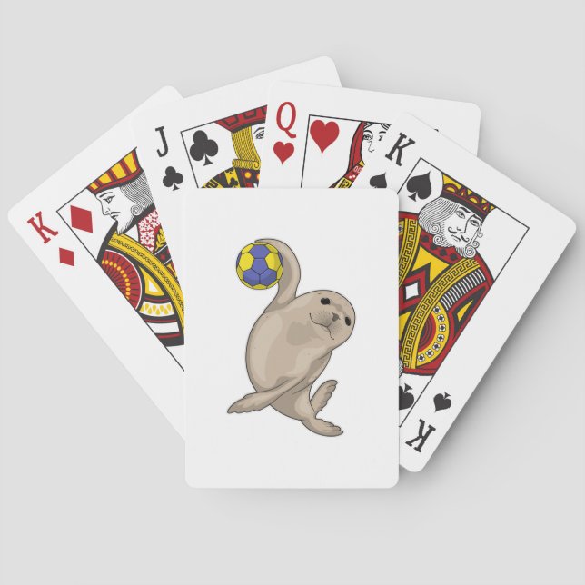 Jeu De Cartes Handball joueur de phoque (dos)