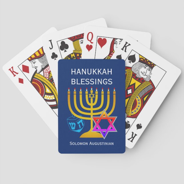 JEU DE CARTES HANOUKKA BÉNÉFICIE (dos)