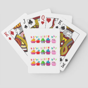 Jeu De Cartes Happy Birthday Cupcakes - Playing Cards