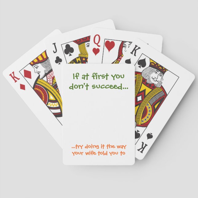 Jeu De Cartes Happy Marriott Life Funny Husband Wife Quote Humor (dos)