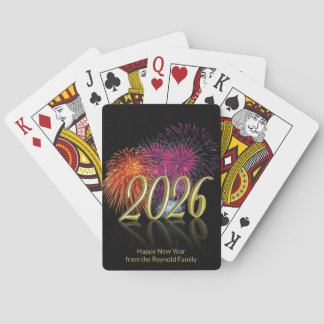 Jeu De Cartes Happy New Year Gold 2026 Fireworks