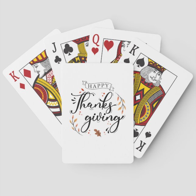 Jeu De Cartes Happy Thanksgiving (dos)