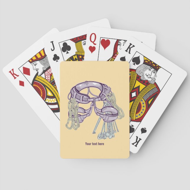 Jeu De Cartes harnais et équipement escalade de commerce (dos)