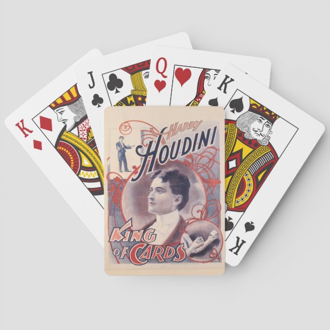 Jeu De Cartes Harry Houdini, roi des cartes 1895 (dos)