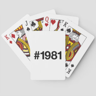 Jeu De Cartes Hashtag 1981 44 Anniversaire