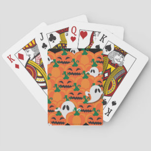 Jeu De Cartes Haunted Halloween Citrouille Patch Ghosts