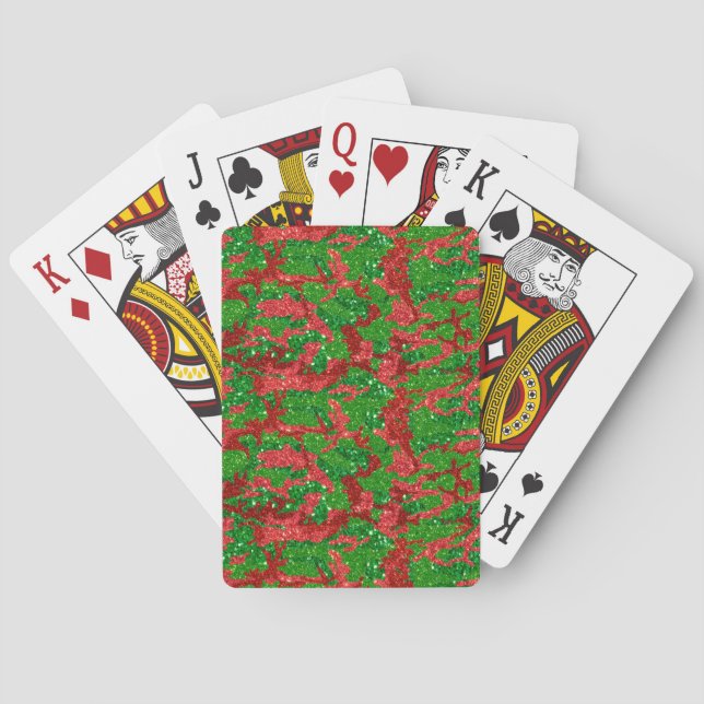 Jeu De Cartes Haus Of Camo Noël Camouflage Pailleté (dos)