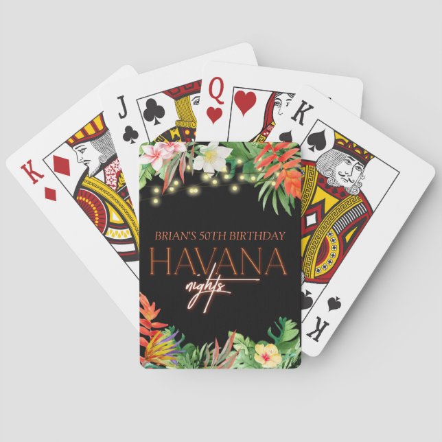 Jeu De Cartes Havana Nights, Havana Nights Party, Tropical (dos)