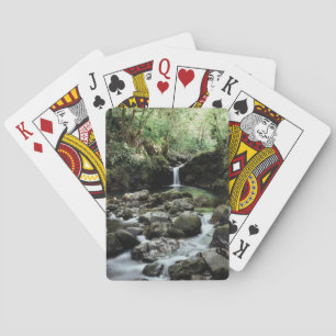 Jeu De Cartes Hawaï, Maui, Une cascade se jette dans la piscine 