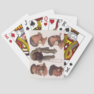 Jeu De Cartes Heads of Botocudos Indians