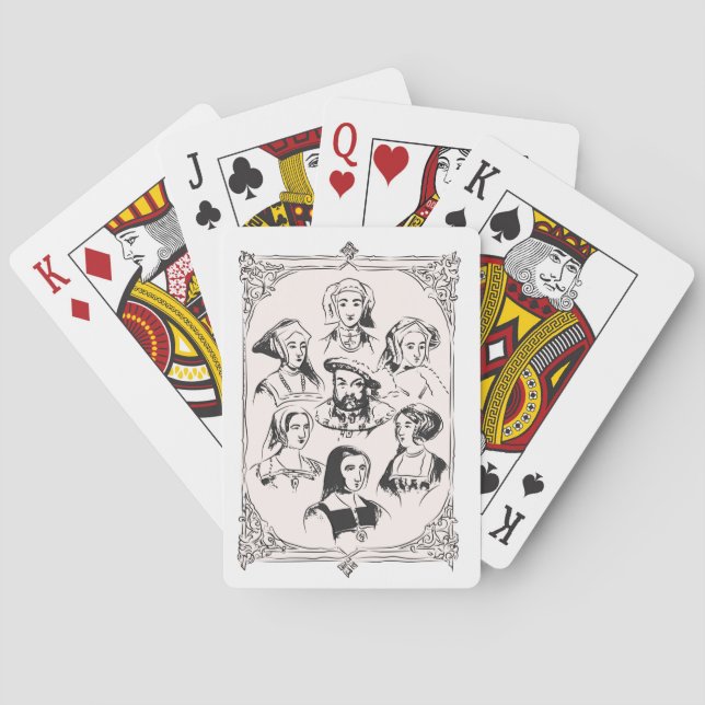Jeu De Cartes Henri VIII et épouses (dos)