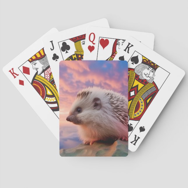 Jeu De Cartes Hérisson Animal Nature Sauvage Majestic (dos)