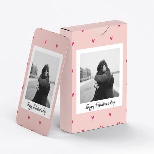 Jeu De Cartes Heureuse Sainte-Valentin Coeur rose et rouge C