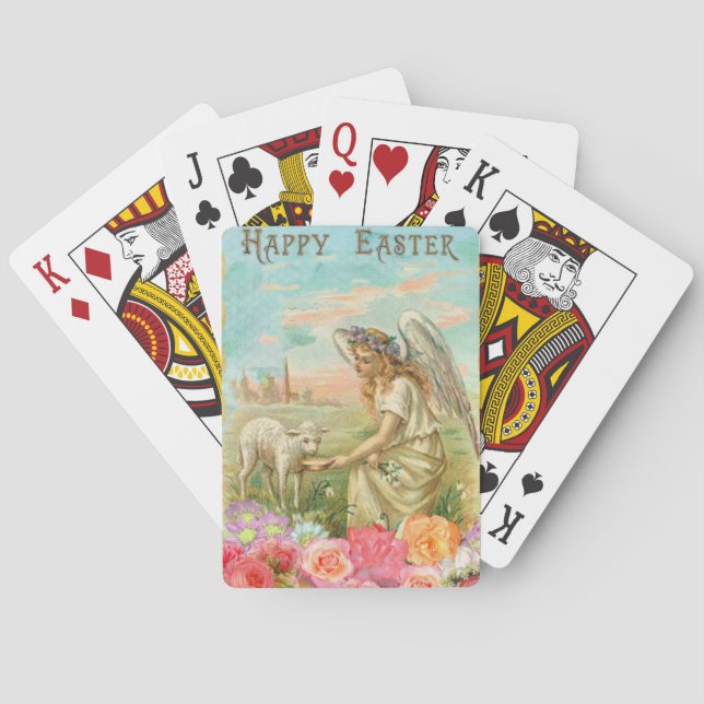 Jeu De Cartes heureux ange de pâques (dos)