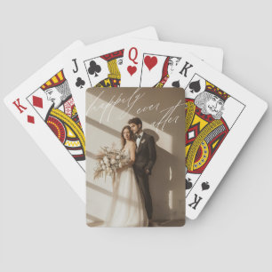 Jeu De Cartes Heureux Jamais après Script Keepsaké photo Mariage