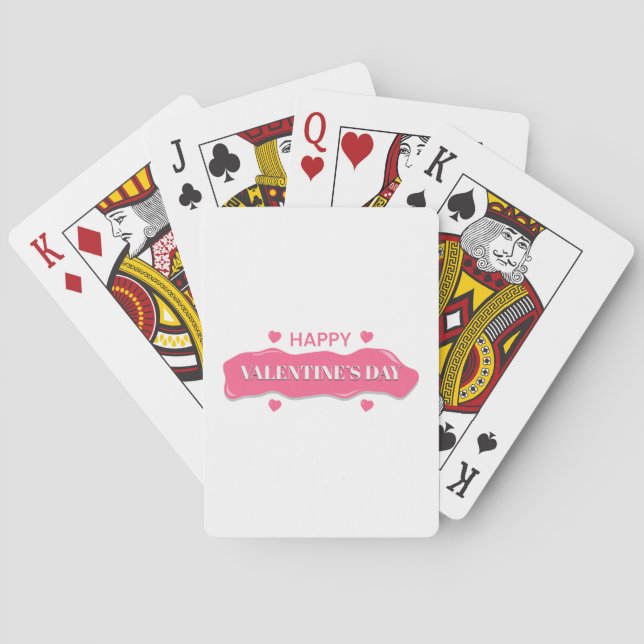JEU DE CARTES HEUREUX VALENTINE'S (dos)