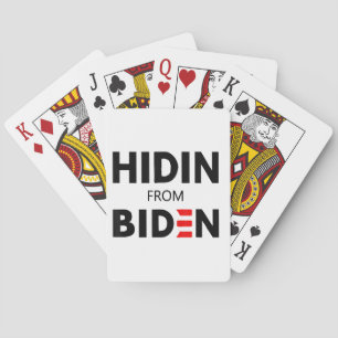 Jeu De Cartes HIDEN DE BIDEN drôle mème politique Joe Campagne