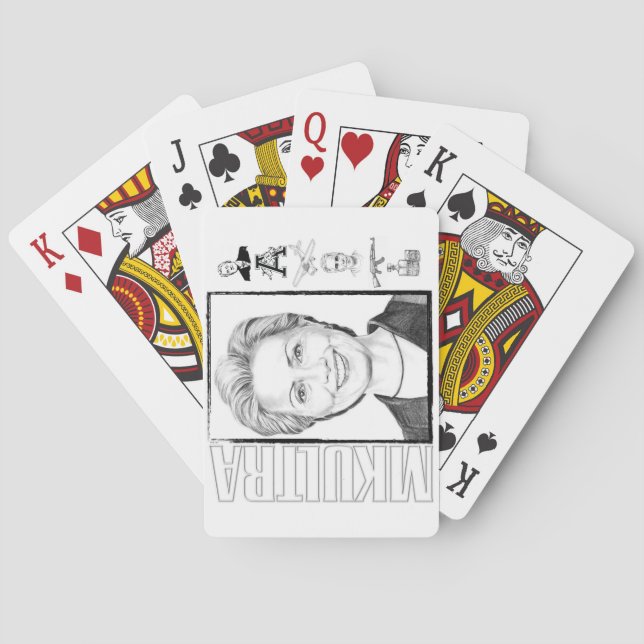 Jeu De Cartes Hillary Clinton Criminelle Jouer Des Cartes (dos)