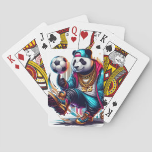 Jeu De Cartes Hip Hop Panda Football de Soccer d'Été Sports