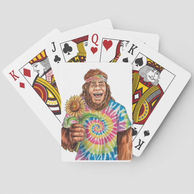 Jeu De Cartes Hippie Sasquatch Avec Tournesol (dos)