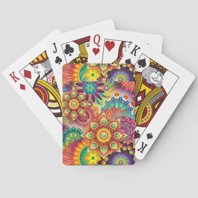 Jeu De Cartes Hippie Super Techno Psychedelic Thunder_Cove (dos)