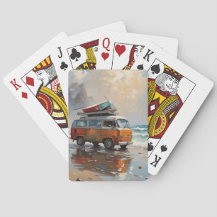 Jeu De Cartes Hippie Van Seascape Voyageur Mood Art