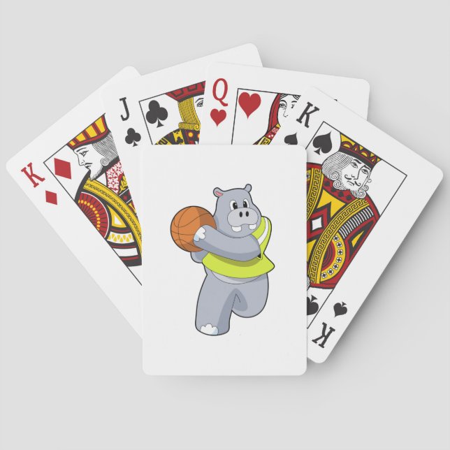 Jeu De Cartes Hippo as basketball player with basketball.PNG (dos)