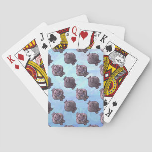 Jeu De Cartes Hippopotame Têtes et Tails Motifs