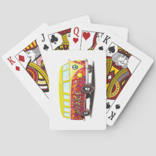 Jeu De Cartes Hippy Bus de la paix et de l'amour