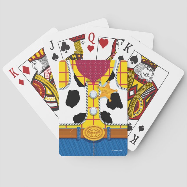 Jeu De Cartes Histoire du jouet | Woody's Sheriff (dos)