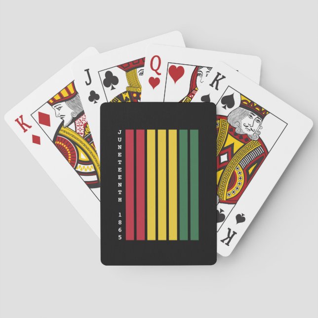 Jeu De Cartes Histoire noire afro-américaine 1865 (dos)