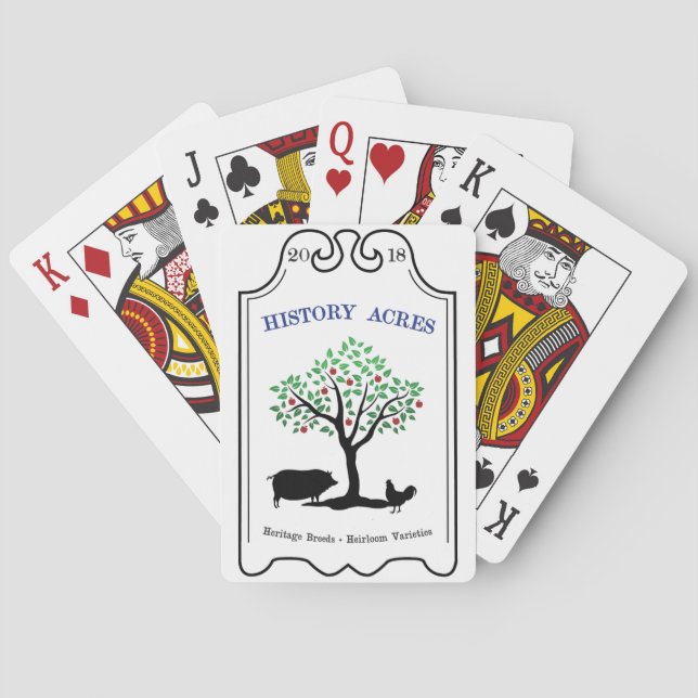 Jeu De Cartes Historique Acres Carte de lecture (dos)