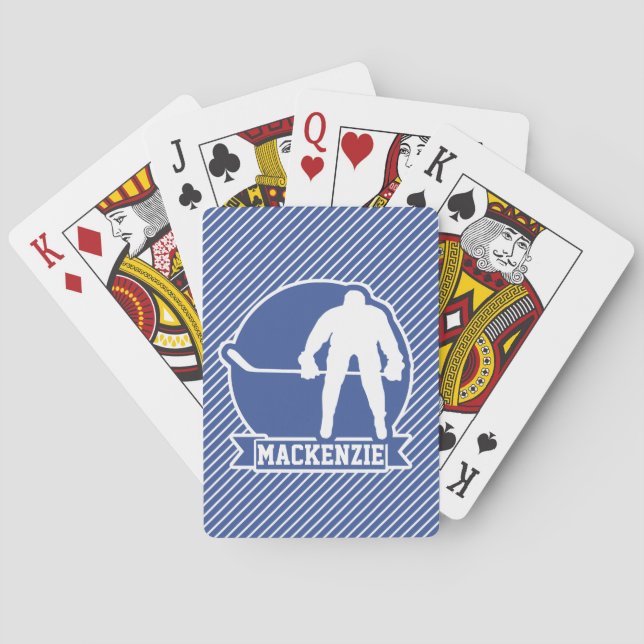 Jeu De Cartes Hockey sur glace, Bleu & Blancs, Sports (dos)