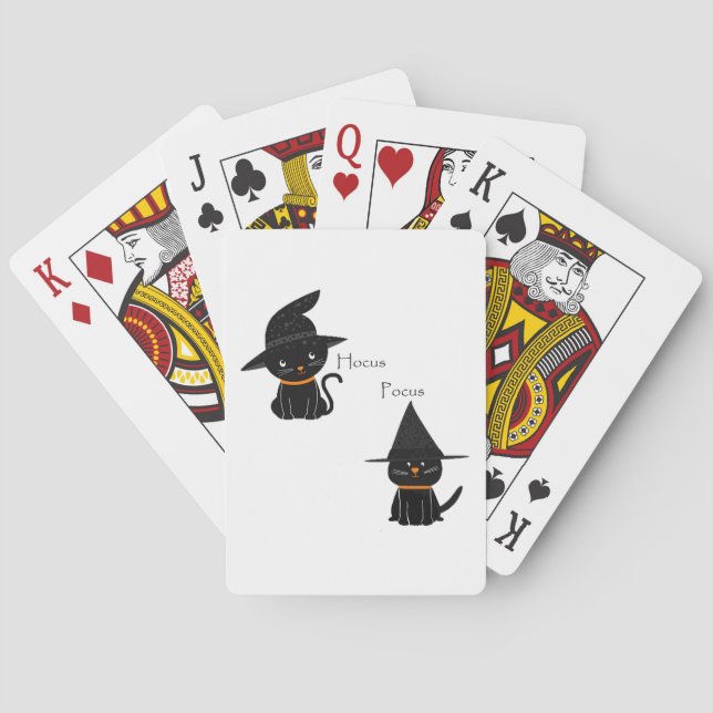 Jeu De Cartes Hocus Pocus Chats noirs (dos)