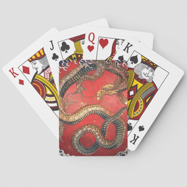 Jeu De Cartes Hokusai Dragon (dos)