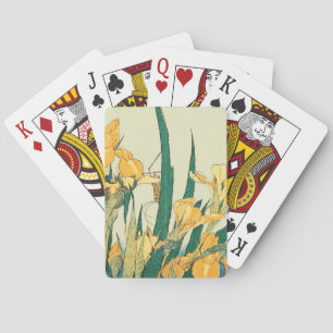 Jeu De Cartes Hokusai grasshopper et iris Japon