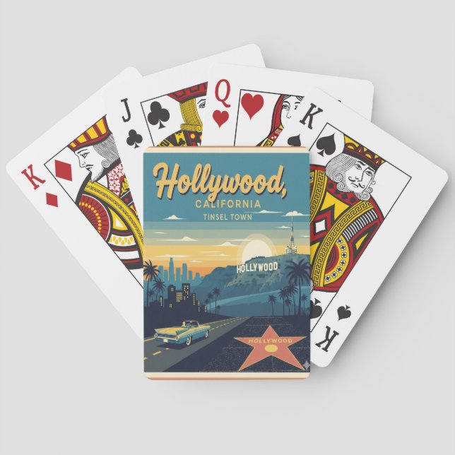 Jeu De Cartes Hollywood ville des paillettes (dos)