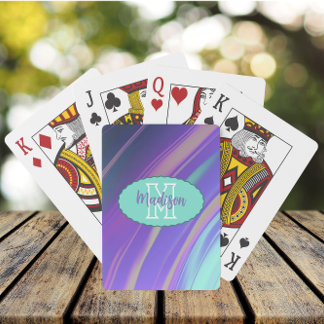 Jeu De Cartes Holographic Dreams Lavender Turquoise