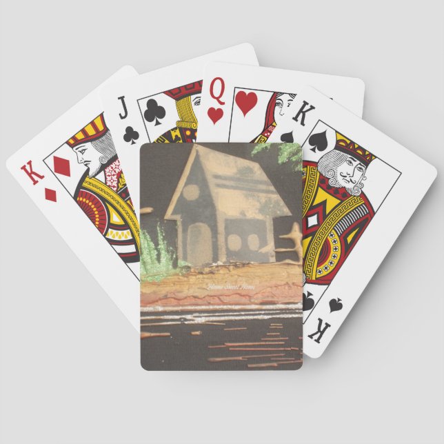 Jeu De Cartes Home Sweet Home Art Imprimer (dos)