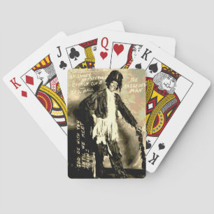 Jeu De Cartes Homme d'Afrique Vintage