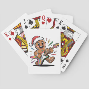 Jeu De Cartes Homme en pain d'épice jouant de la guitare Père No