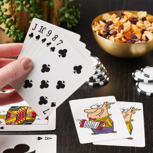 Jeu De Cartes Homme Jouant L'Accordion
